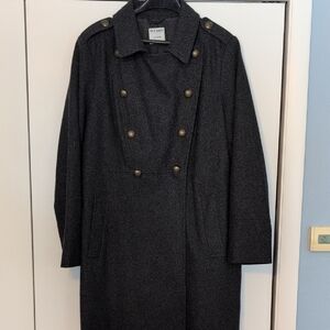 Old Navy Women's Charcoal Trench Coat
